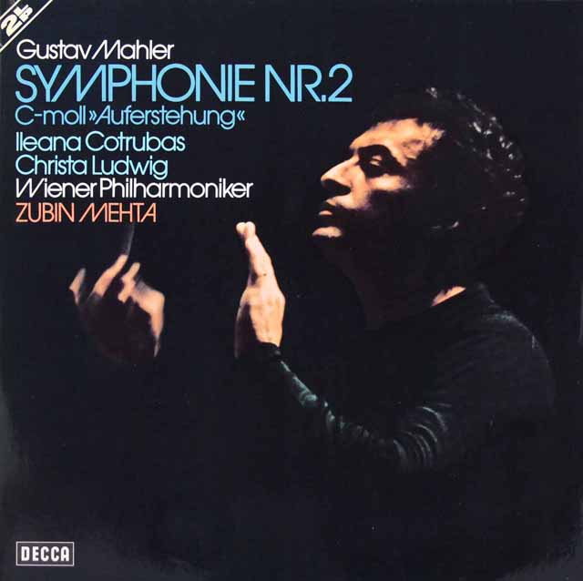 メータのマーラー/交響曲第2番「復活」　独DECCA　3532　LP レコード