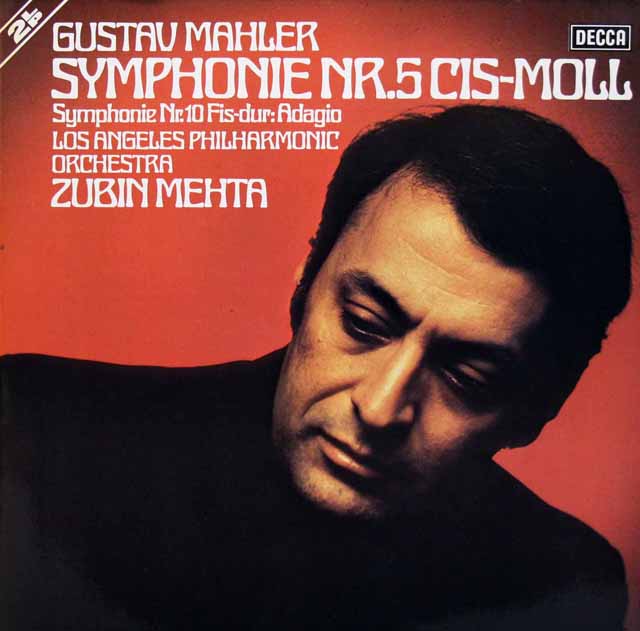 メータのマーラー/交響曲第5番ほか　独DECCA　3532　LP レコード