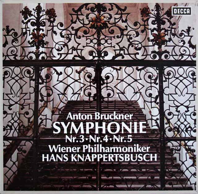 クナッパーツブッシュのブルックナー/交響曲第3~5番　独DECCA　3532　LP レコード