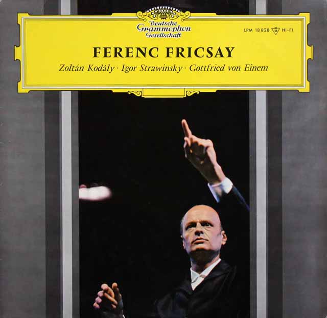 【モノラル】　フリッチャイのコダーイ/「ハーリ・ヤーノシュ」ほか　独DGG　3533　LP レコード