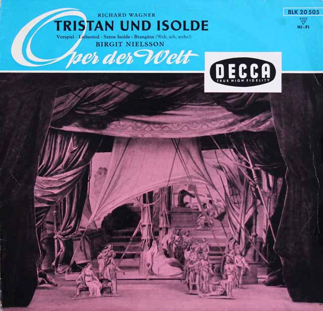 ニルソン&クナッパーツブッシュのワーグナー/「トリスタンとイゾルデ」より　独DECCA　3533　LP レコード