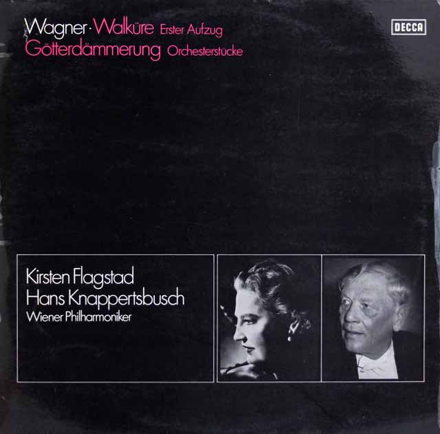 フラグスタート、クナッパーツブッシュのワーグナー/「ワルキューレ」第1幕ほか　独DECCA　3533　LP レコード　2LP