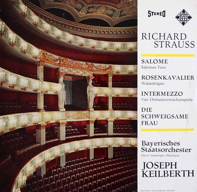 カイルベルトのR.シュトラウス/管弦楽曲集　独TELEFUNKEN　3533　LP レコード