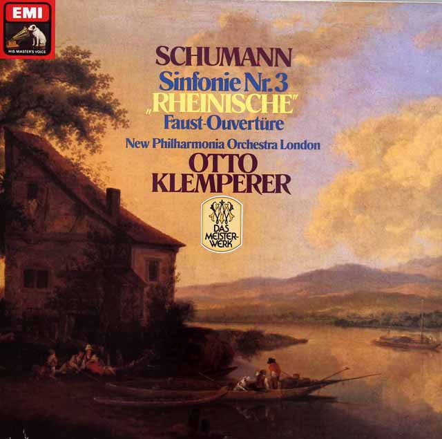 クレンペラーのシューマン/交響曲第3番「ライン」ほか　独EMI　3533　LP レコード