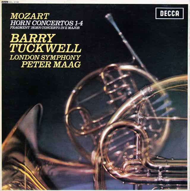 LP レコード タックウェル、マークのモーツァルト/ホルン協奏曲集 英DECCA 3533