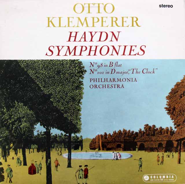 クレンペラーのハイドン/交響曲第98&101番「時計」　英Columbia　3533　LP レコード