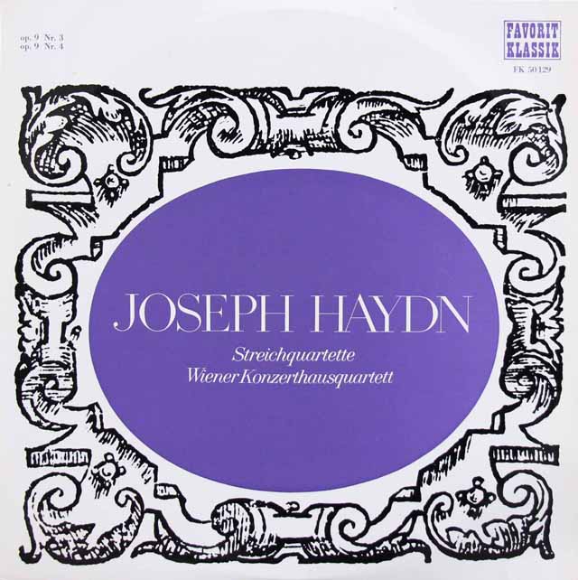 ウィーン・コンツェルトハウス弦楽四重奏団のハイドン/弦楽四重奏曲第21、22番　オーストリアPreiser Records　3533　LP レコード