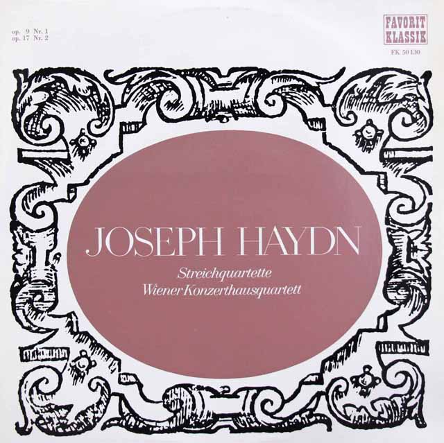 ウィーン・コンツェルトハウス弦楽四重奏団のハイドン/弦楽四重奏曲第19、26番　オーストリアPreiser Records　3533　LP レコード
