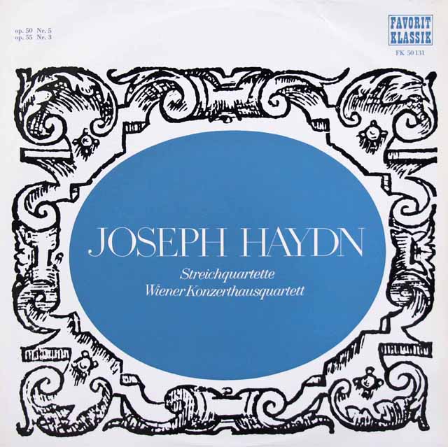ウィーン・コンツェルトハウス弦楽四重奏団のハイドン/弦楽四重奏曲第48、62番　オーストリアPreiser Records　3533　LP レコード