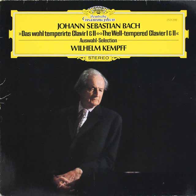ケンプのバッハ/平均律クラヴィーア曲集第1、2巻より　独DGG　3534　LP レコード