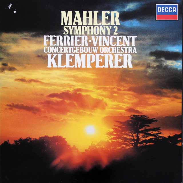 クレンペラーのマーラー/交響曲第2番「復活」　蘭DECCA　3534　LP レコード
