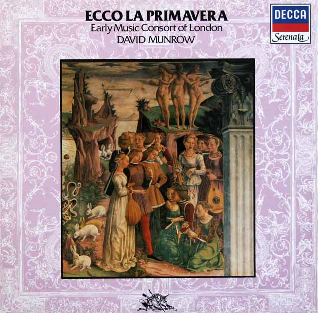 マンロウのランディーニ/「春は来たりぬ」ほか　14世紀のフィレンツェ音楽　独DECCA　3534　LP レコード