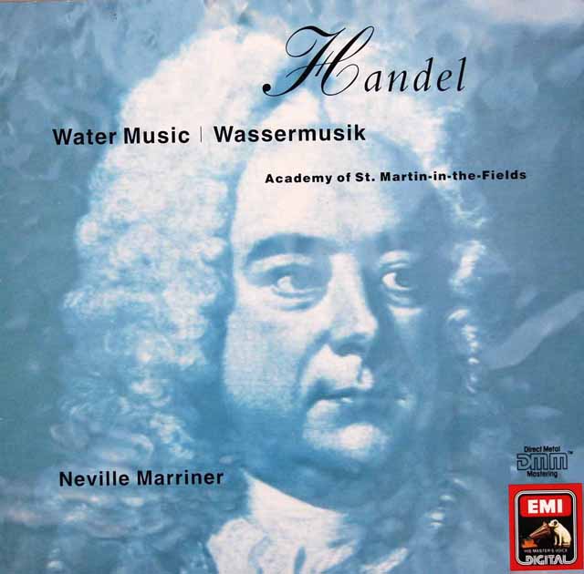 マリナーのヘンデル/「水上の音楽」　独EMI　3534　LP レコード