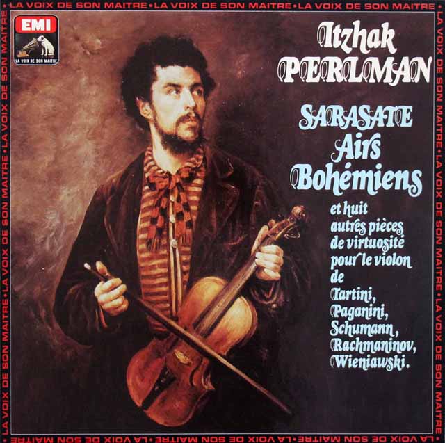 パールマンのサラサーテ/「ツィゴイネルワイゼン」、「カルメン幻想曲」ほか　仏EMI　3534　LP レコード