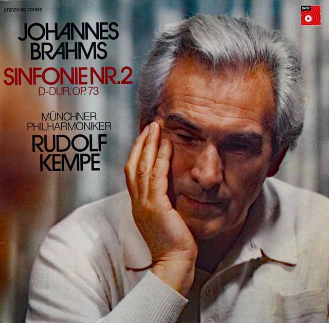 【オリジナル盤】　ケンペのブラームス/交響曲第2番　独BASF　3534　LP レコード