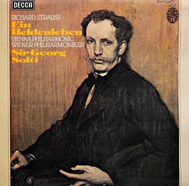 【オリジナル盤】　ショルティのR.シュトラウス/「英雄の生涯」　英DECCA　3534　LP レコード