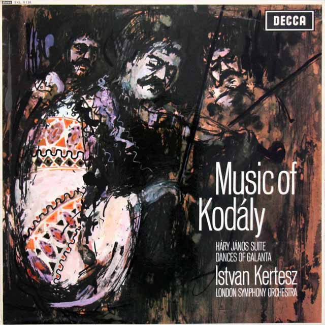 ケルテスのコダーイ/「ハーリ・ヤノーシュ」、ガランタ舞曲集　英DECCA　3534　LP レコード