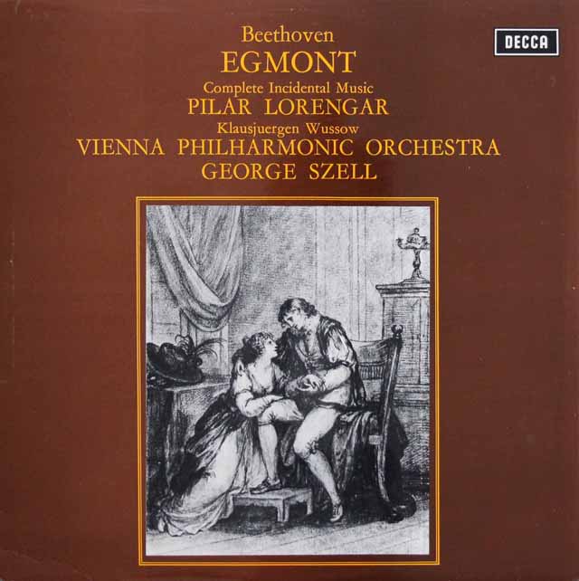 【オリジナル盤】　セルのベートーヴェン/劇音楽「エグモント」　英DECCA　3534　LP レコード