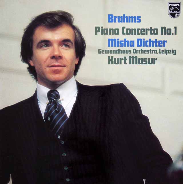 ディヒター、マズアのブラームス/ピアノ協奏曲第1番　蘭PHILIPS　3535　LP レコード