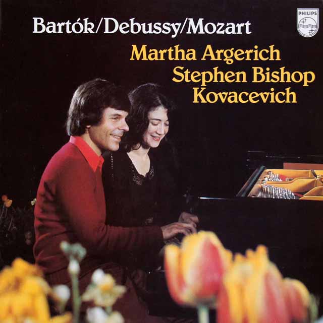 アルゲリッチ、コヴァセヴィチのバルトーク、モーツァルト、ドビュッシー/2台のピアノのための作品集　蘭PHILIPS　3535　LP レコード