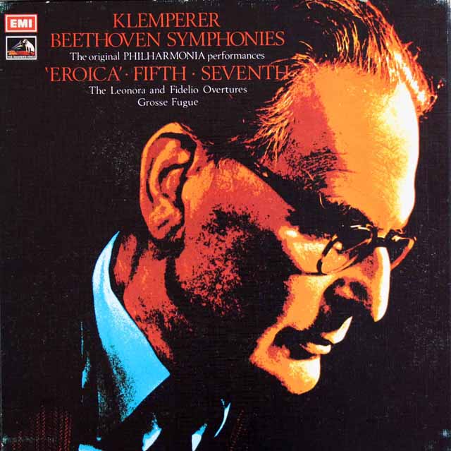 クレンペラーのベートーヴェン/交響曲第3、5、7番ほか　英EMI　3535　LP レコード
