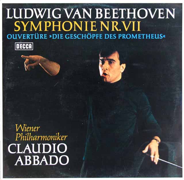 アバドのベートーヴェン/交響曲第7番ほか　独DECCA　3535　LP レコード