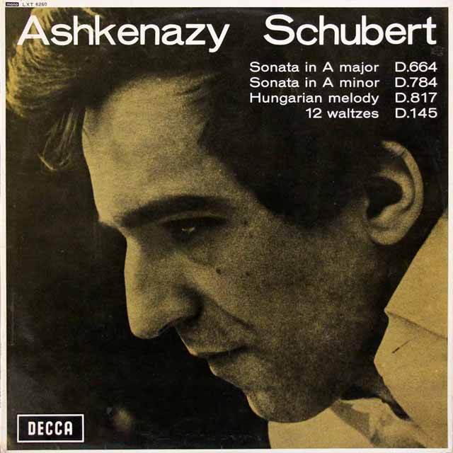 【モノラル】アシュケナージのシューベルト/ピアノソナタ第13番ほか　英DECCA　3535　LP レコード