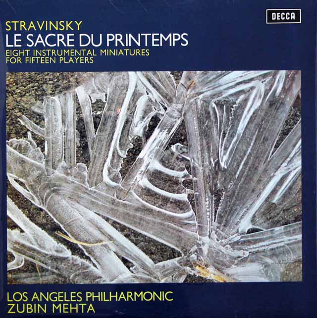 メータのストラヴィンスキー/「春の祭典」　英DECCA　3535　LP レコード
