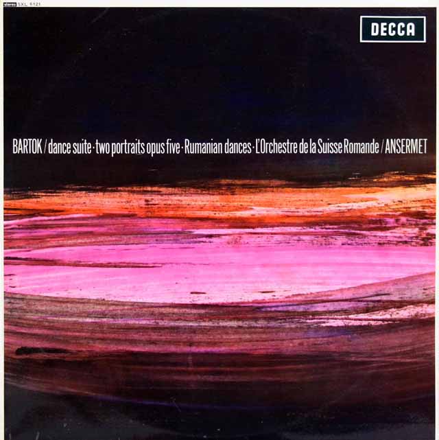 アンセルメのバルトーク/「舞踏組曲」ほか　英DECCA　3535　LP レコード