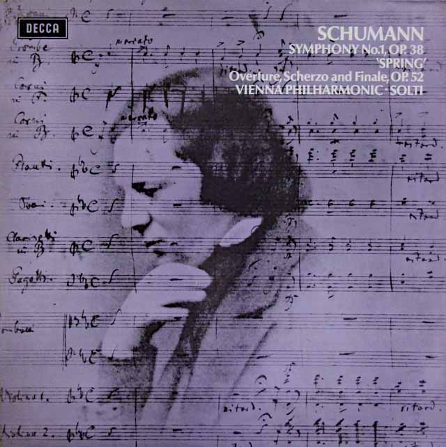 【オリジナル盤】　ショルティのシューマン/交響曲全集　英DECCA　3535　LP レコード