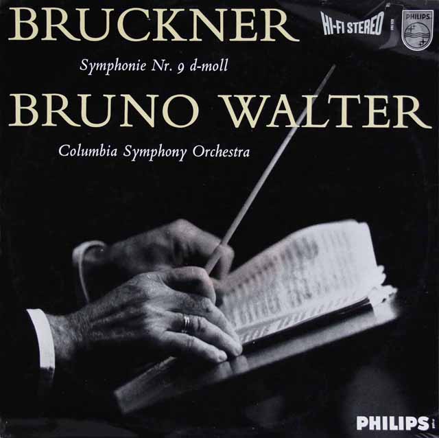 【オリジナル盤】　ワルターのブルックナー/交響曲第9番　蘭PHILIPS　3535　LP レコード