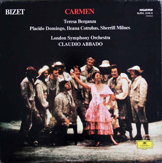 【直筆サイン入り】　アバドのビゼー/「カルメン」全曲　ハンガリーHUNGAROTON　3535　LP レコード