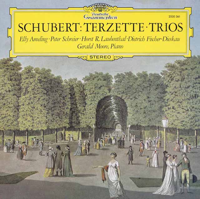 アメリング、ディースカウらのシューベルト/三重唱曲集　独DGG　3535　LP レコード