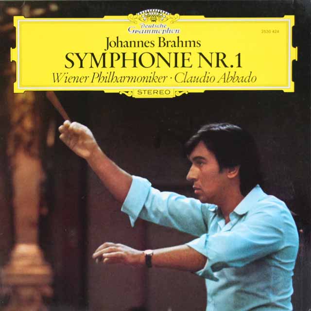 アバドのブラームス/交響曲第1番　独DGG　3535　LP レコード