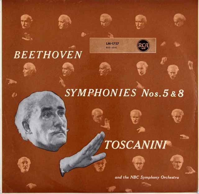 トスカニーニのベートーヴェン/交響曲第5番「運命」、第8番　独RCA　3536　LP レコード