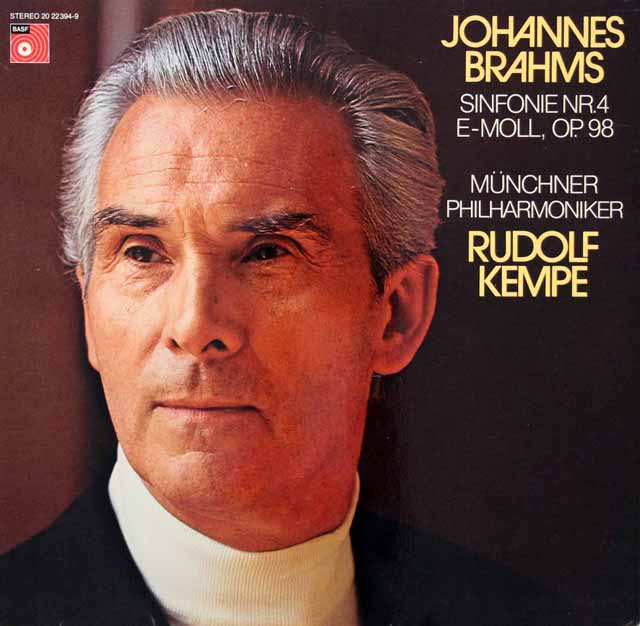 【オリジナル盤】　ケンペのブラームス/交響曲第4番　独BASF　3536　LP レコード