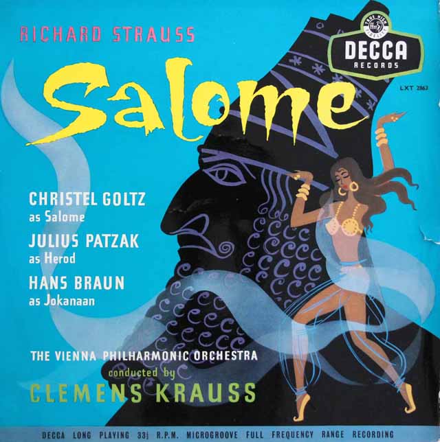 クラウスのR.シュトラウス/「サロメ」　英DECCA　3536　LP レコード