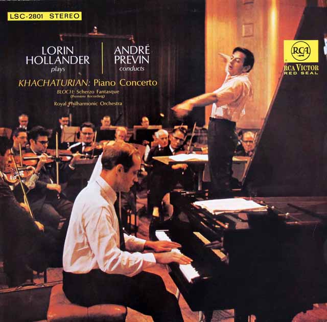 ホランダー、プレヴィンのハチャトゥリアン/ピアノ協奏曲ほか　独RCA　3536　LP レコード