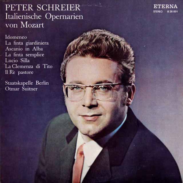 シュライアーのモーツァルト/オペラアリア集　独ETERNA　3536　LP レコード