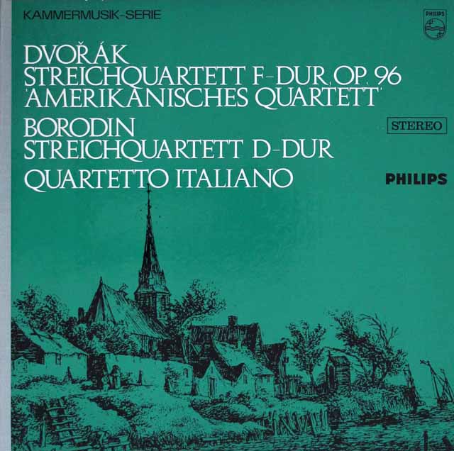 イタリア四重奏団のドヴォルザーク/「アメリカ」ほか　蘭PHILIPS　3536　LP レコード