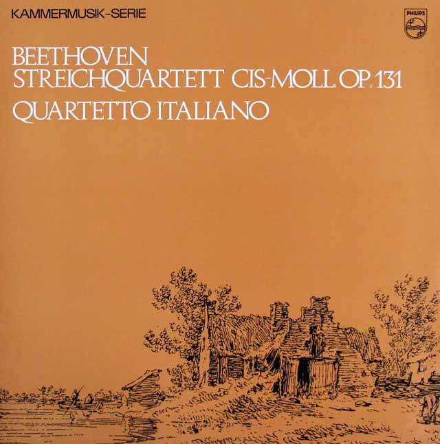 イタリア四重奏団のベートーヴェン/弦楽四重奏曲第14番　蘭PHILIPS　3536　LP レコード
