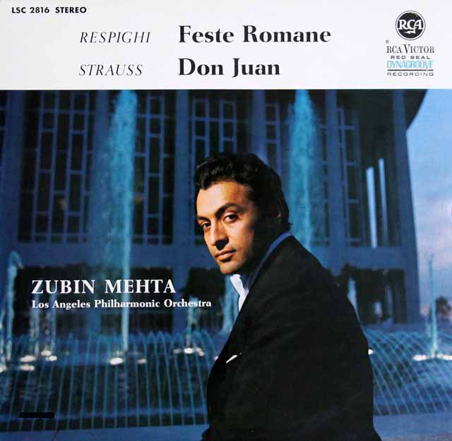 メータのレスピーギ/「ローマの祭り」ほか　独RCA　3536　LP レコード