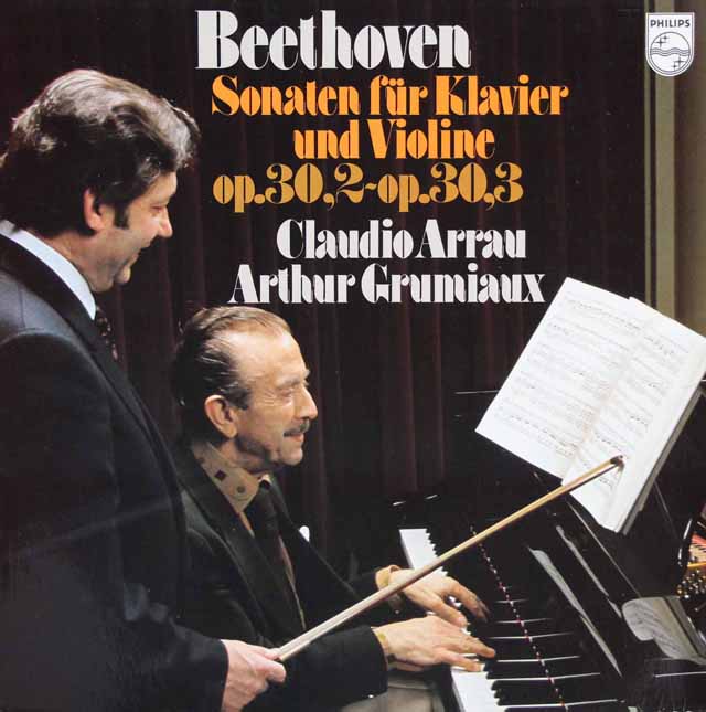 グリュミオー、アラウのベートーヴェン/ヴァイオリンソナタ第7、8番　蘭PHILIPS　3536　LP レコード