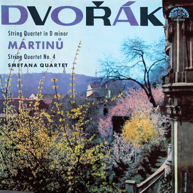 スメタナ四重奏団のドヴォルザーク/弦楽四重奏曲第9番ほか　チェコスロヴァキアSUPRAPHON　3537　LP レコード