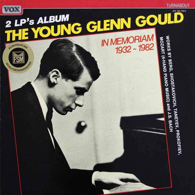 若き日のグールド　蘭VOX　3537　LP レコード