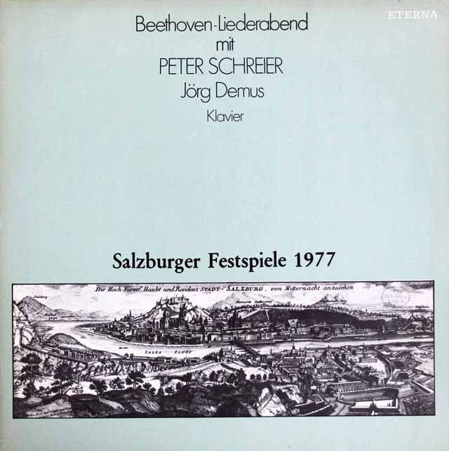 シュライアーのベートーヴェン歌曲の夕べ　（ザルツブルク音楽祭1977ライヴ）　独ETERNA　3537　LP レコード