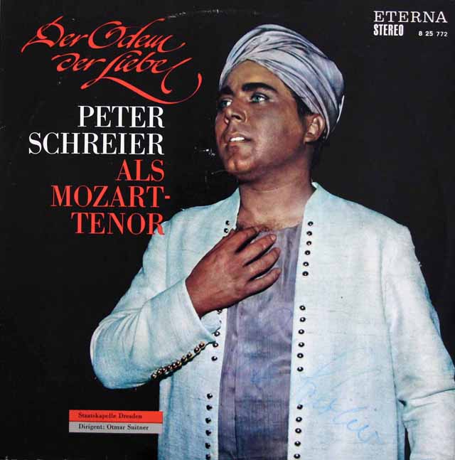 【直筆サイン入り】　シュライアーのモーツァルト/オペラアリア集　独ETERNA　3537　LP レコード