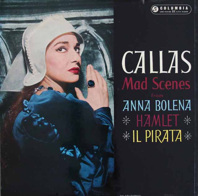 【オリジナル盤】　カラスの「狂乱の場」　英Columbia　3537　LP レコード