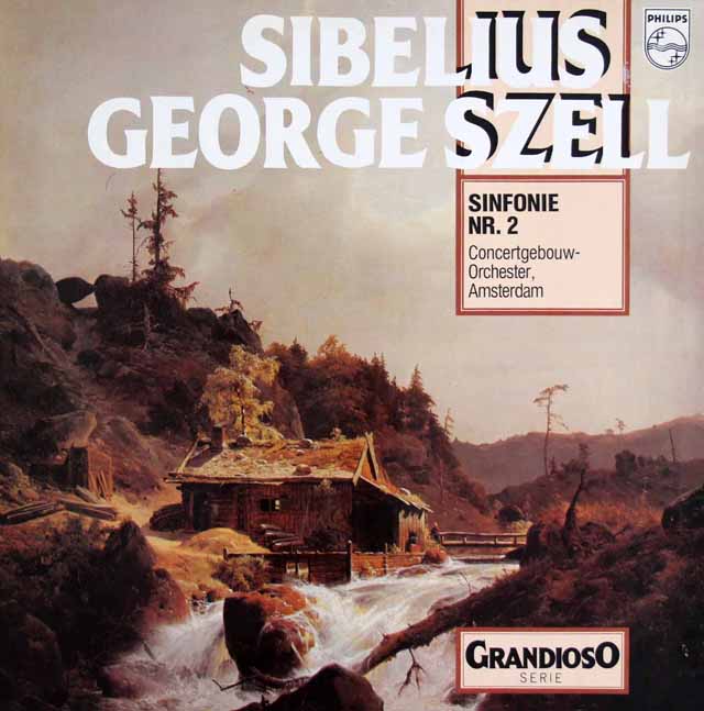 セルのシベリウス/交響曲第2番　蘭PHILIPS　3537　LP レコード