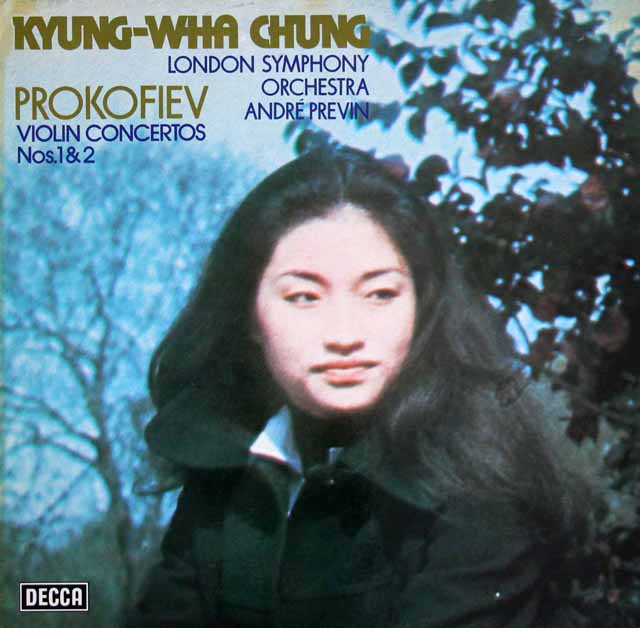 チョン、プレヴィンのプロコフィエフ/ヴァイオリン協奏曲第1、2番　独DECCA　3537　LP レコード